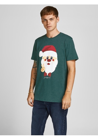 Jack Jones Erkek T-shırt 12198770-pıne Yeşil