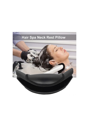 Yifomall Yoğun Süngerli Silikon Şampuan Yastığı - Kuaförler İçin Rahat Boyun Desteği, Siyah, 215x120x70mm