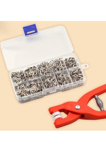 Yclshop 9.5 Mm Çıt Çıt Takma Çakım Makinesi Ve 100 Adet Çıt Çıt