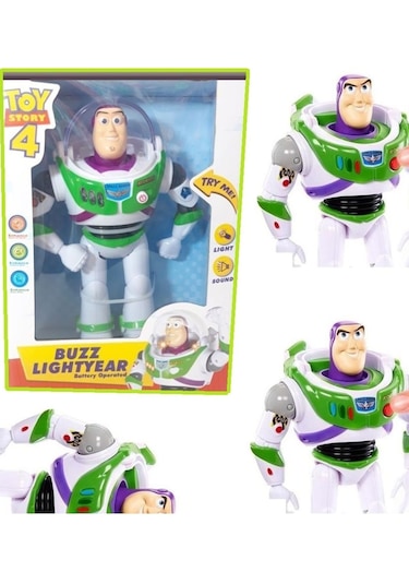 Oyuncak Hikayesi Toystory Buzz Lıght Year Işıklı Sesli Robot Elektronik Buzz Lightyear