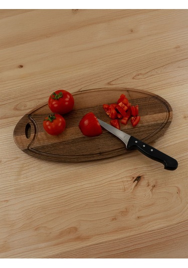 Ahşap Elips Kesme & Sunum Tahtası