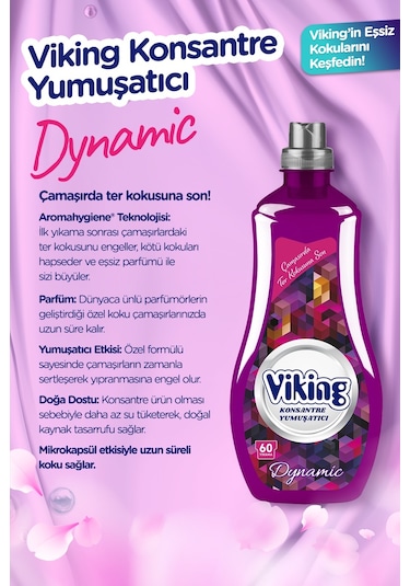 Viking Konsantre Çamaşır Yumuşatıcısı Dynamic 6 x 1440 ML