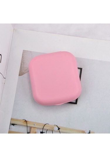Mufunye Kontakt Lens Kutusu, Sevimli Ve Kompakt, Taşıması Kolay, Pembe