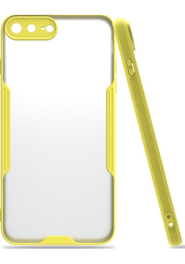 Iphone 7 Plus / 8 Plus Kilif Platin Matte Silikon Arka Kapak 514432232