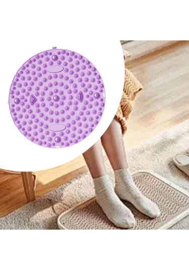 Suntek Ayak Masaj Mat Taşınabilir Anti Slip Refleksoloji Mor Mor
