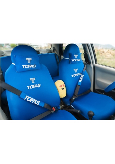 Tofaş Uyumlu 12 Parça Mavi Oto Koltuk Kılıf Seti