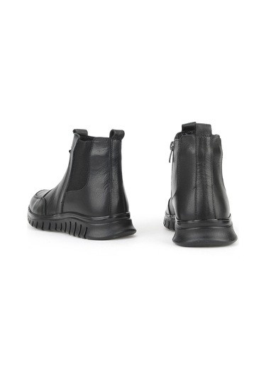 Ziya, Kadın Hakiki Deri Konfor Bot 15355z1458 Siyah 15355z1458 000 Siyah