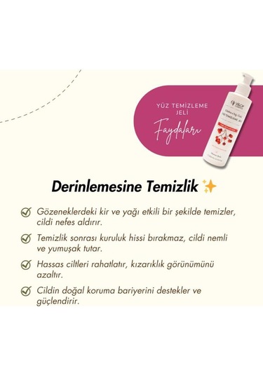 Vi&op Cosmetics Gilaburu Yağı Özlü Yüz Temizleme Jeli