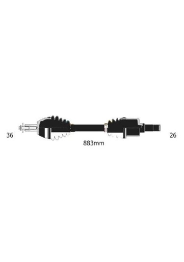 GKN GLANZER 304773 Aks Sağ 1.6 8V -Os