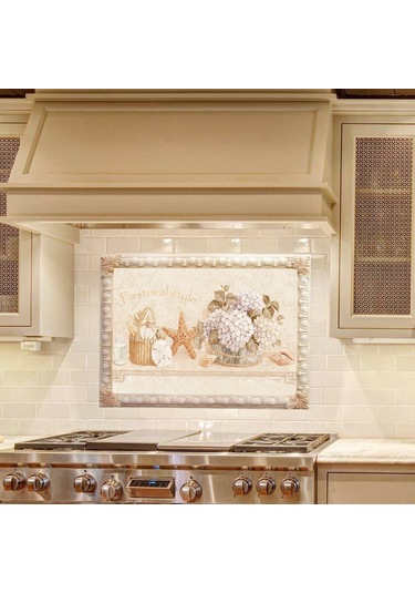 Sones Kendinden Yapışkanlı Isıya Dayanıklı Yağ Geçirmez Etiketler Ev Mutfak Ocağı Fayans Duvar Çıkartmaları, Özellikler: Lz-005 40x80cm Diğer