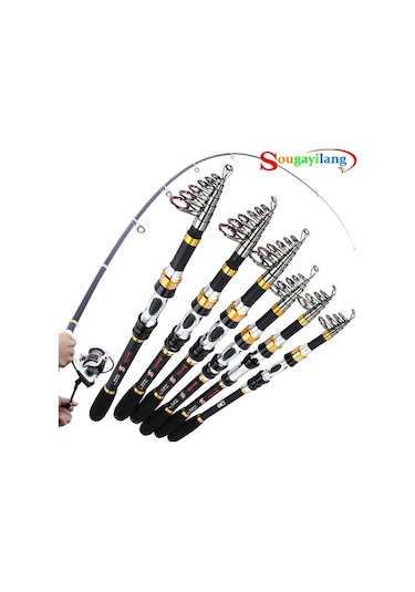 Novahub İplik Olta Karbon Fiber 99% Alabalık Sazan Teleskopik Olta Deniz Olta Kamışı Döküm Çubuk 2.4 M 2.4 M