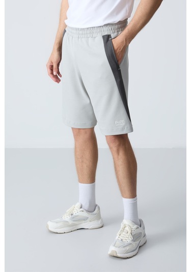 Tommy Life Taş Pamuklu Kalın Yumuşak Dokulu Standart Fit Basic Erkek Şort - 81280 Taş