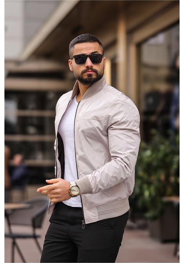 Erkek Süet Kolej Ceket Krem Bndk