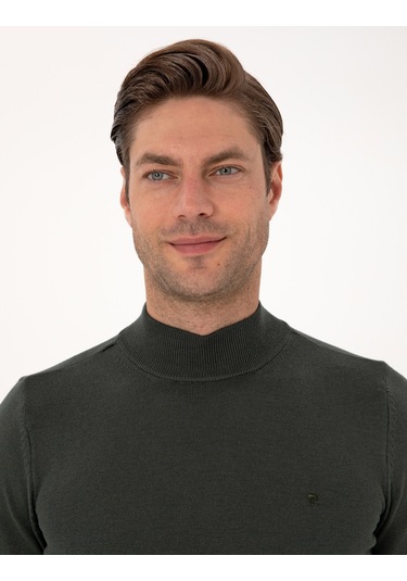 Pierre Cardin Erkek Koyu Haki Kazak /triko 50314176-vr111 Koyu Haki