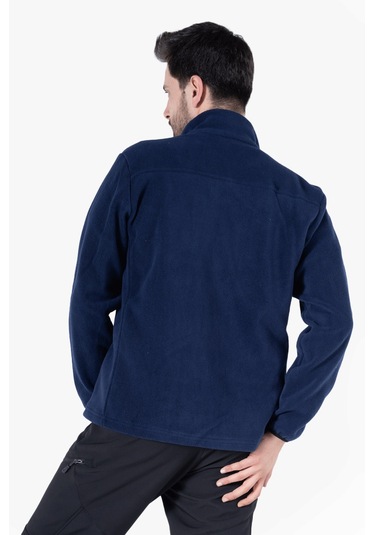 Polar Ceket Tam Fermuarlı 3 Cepli Lacivert