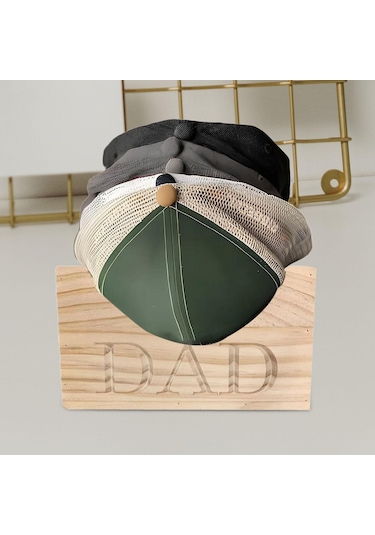 Suntek Ahşap Baba Şapka Tutucu Kutusu Günlük-renk-yazısı