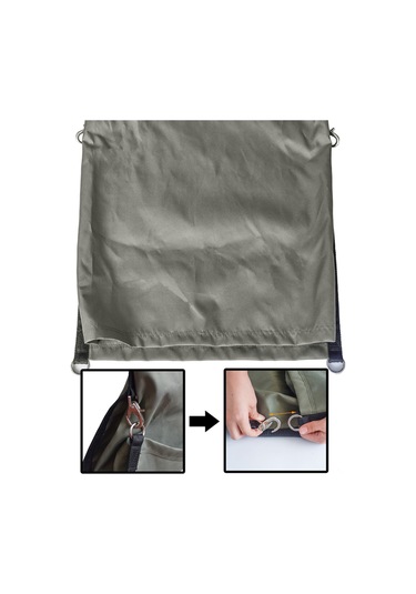 Monyee Askeri Yeşil Hasat Apronu, 600d Oxford Kumaş, Büyük Kapasiteli Sebze Meyve Toplama Çantası, Bahçe Çiftlik İçin Dayanıklı