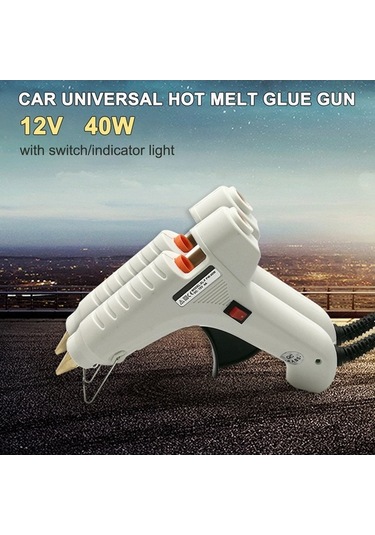 Besthome1 12v 40w Otomobil Isitmalı Tutkal Makinası - 11mm Tutkal Çubuğu Uyumlu Plastik Isıtıcı