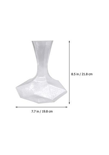 1 Adet Moda Ev Eğimli Ağız Dekanter Şarap Konteyner Mutfak Bar