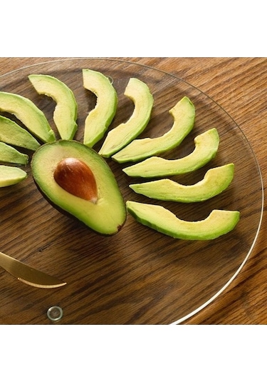 Fastbuy Şeffaf Akrilik Yuvarlak Kesme Tahtası, 30x30x0.3cm, Kaymaz Mat, Kullanışlı Yuvarlak Kesim Ürünü Diğer