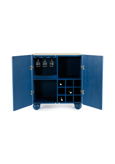 Circles Ahşap Bar Dolabı