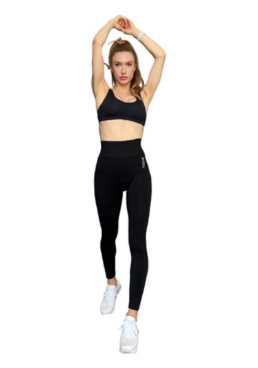 Fitinsane Seamless Toparlayıcı Siyah Spor Tayt Siyah