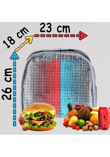 9 Lt Sıcak, Soğuk Isı Yalıtımlı Termal Kamp Piknik, Yemek, Mama, Beslenme, Gıda Için Taşıma Çantası Sarı - Siyah
