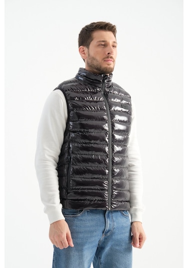 Shooter Sportswear Erkek Parlak Yelek Luxe Bej Siyah