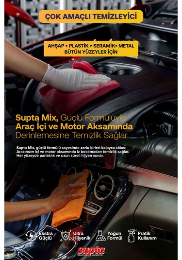 Supta Mix Çok Amaçlı Temizlik Maddesi 6 x 1 L