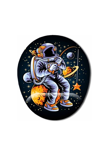 Astronot Balık Olta Mouse Pad Mousepad
