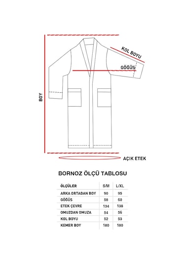 English Home Curve Pamuk Bornoz S-m Bej Bej