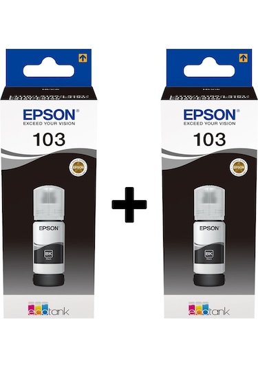 Epson 103 Serisi 2Li Siyah Mürekkep Seti
