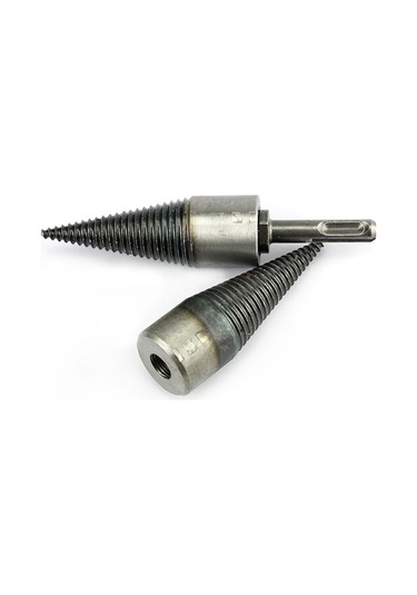 Moveevo Ev, Kamp, Çiftlik İçin Elektrikli Matkap Uyumlu Odun Bölme Aleti - 30mm Yuvarlak Saplı Dayanıklı Çelik