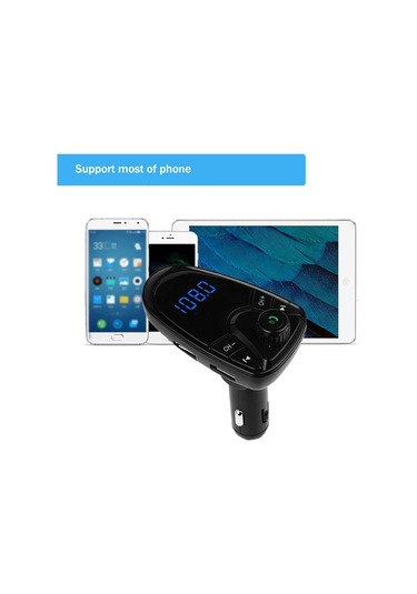 M1 Araba Bluetooth Mp3 Büyük Ekran Çift Usb Bağlantı Noktası Şarj Araba Fm Verici Araba Bluetooth Hands-free