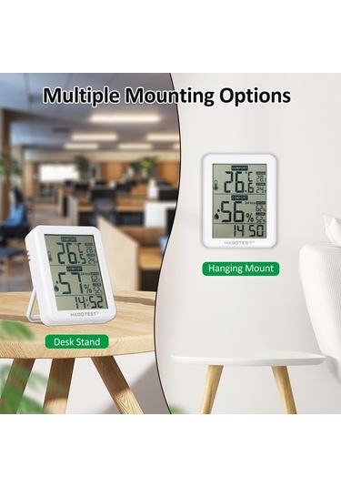 Habotest Mini Dijital Higrometre Ve Termometre İç Mekan Nem Ölçer Oda Sıcaklık Sensörü Ht682