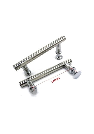2 145 Mm Krom Duş Kapı Kolu 25 Mm 14,5 Cm , Delik