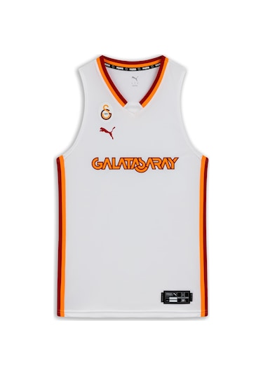 Puma Galatasaray 25/26 Deplasman Basketbol Forması 692804 02 Beyaz
