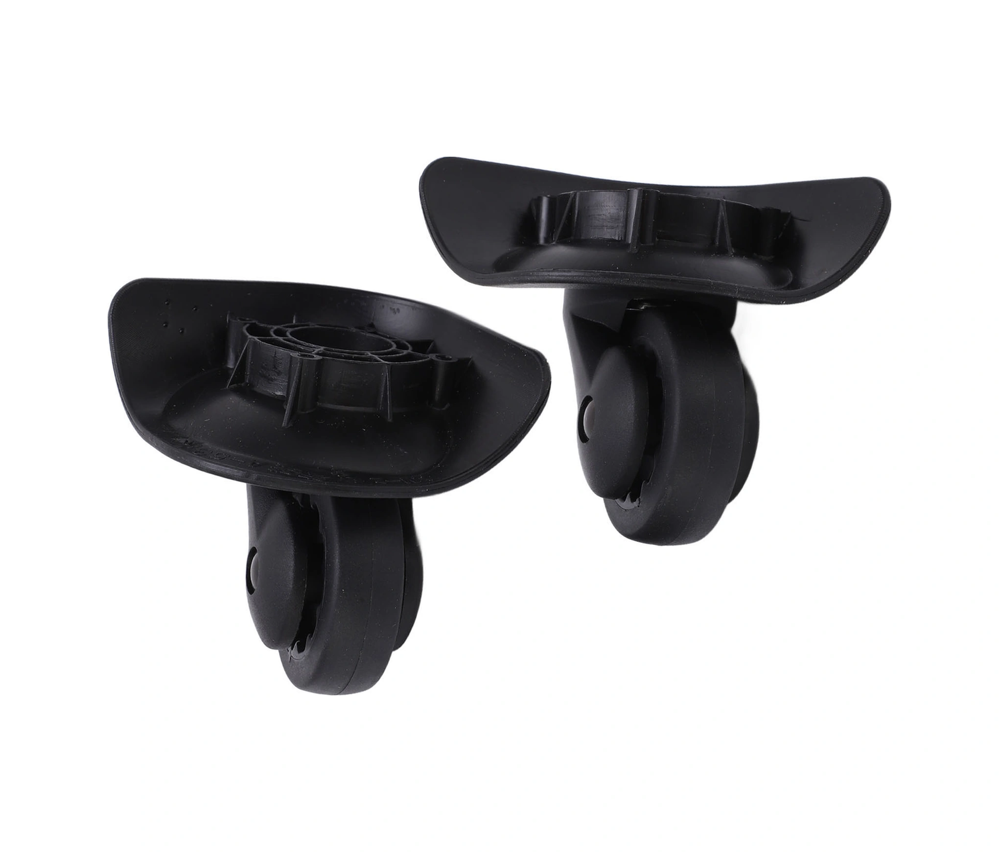 Shineyee A53 Siyah Valiz Tekerlekleri - Çiftli万向轮, Sessiz, Dayanıklı Pp+pet Malzeme, Kolay Kurulum, Seyahat Çantası Tamiri Aksesuarı