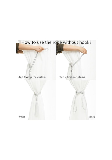 Beyaz 1 Adet El Yapımı Yüksek Kaliteli Perde Tiebacks El Dokuma Holdbacks Ev Dekoratif Püsküller Tiebacks 12 Renk