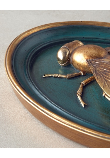 English Home Fly Polyresin Duvar Aksesuarı Yağ Yeşili