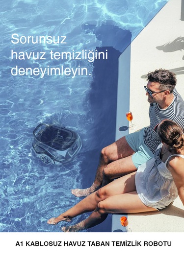 Wybot A1 Kablosuz Havuz Taban Temizlik Robotu 100m2