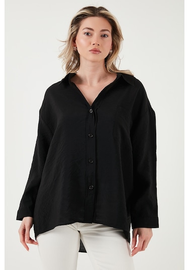 Fashion Friends Bayan Gömlek 25y0571k1 Siyah Siyah