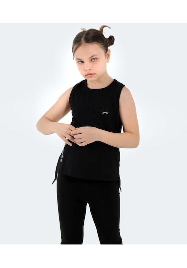 Slazenger  Dylan In Kız Çocuk Tişört Siyah