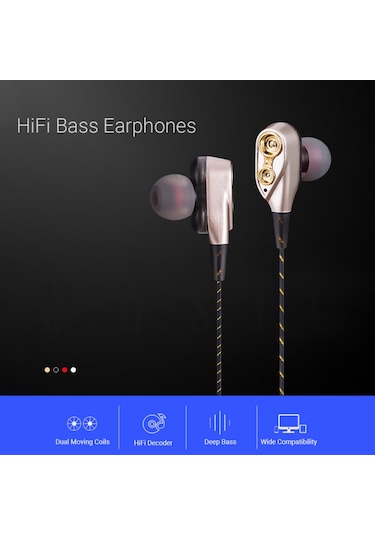 Mufunye Kablolu Kulaklık, Akıllı Gürültü Azaltma, Kablo Uzunluğu 1,2 M 3,5 Mm Konnektör Siyah