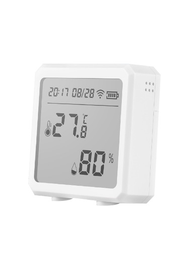 Youmex Akıllı Ev İçin Zigbee 3.0 Lcd Ekranlı Sıcaklık Ve Nem Sensörü - Alexa Uyumlu
