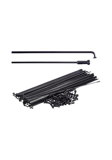 Vona Bisiklet 2 Mm Çelik Jant Teli 283 Mm - 36 Adet Gri - Siyah