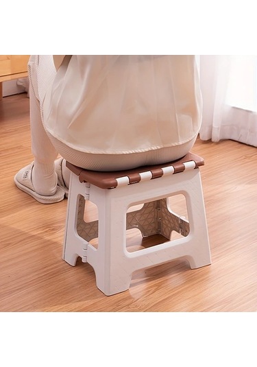 Dashanshop Siyah Ofis Taburesi Şık Ve Sağlam Katlanır Masaüstü Stool Tasarruf Saklama Siyah