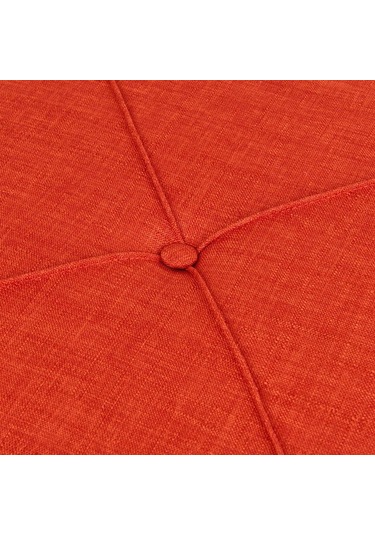 Just Home Kare Puf - Kiremit - 43x40x40 Cm Kiremit