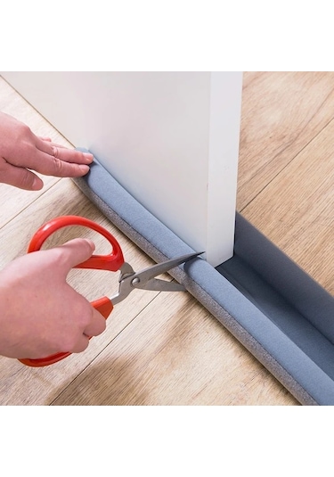 Sunshine011 Beyaz Pvc Kapı Rüzgarlığı - Su Geçirmez, Rüzgar Ve Ses Önleyici, Yeniden Yapışkanlı Beyaz