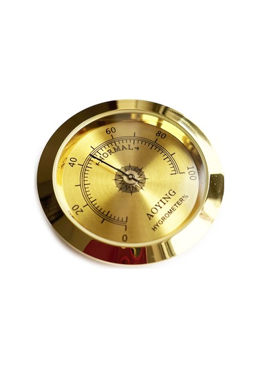 Analog Higrometre Nem Ölçer Humidor Puro Kutusu için Metal Çerçev N11.1835